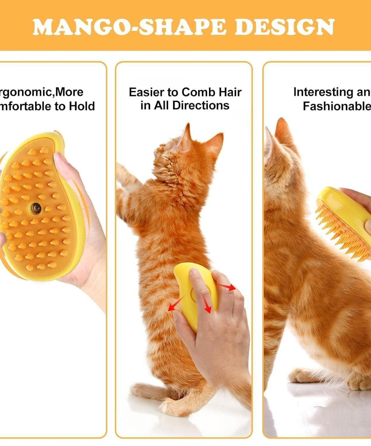 Steaming Pet Hairbrush